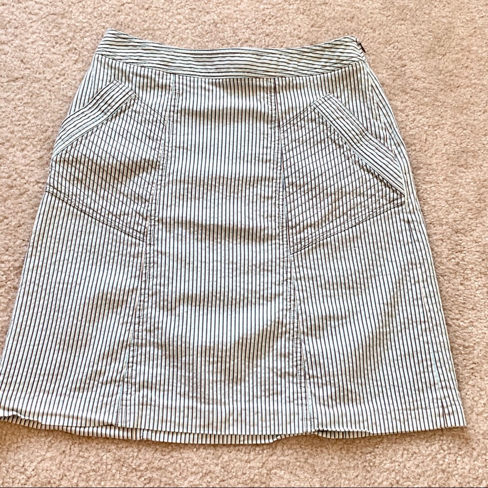 I. E. PETITES Cotton Striped Skirt—Sz. 4P